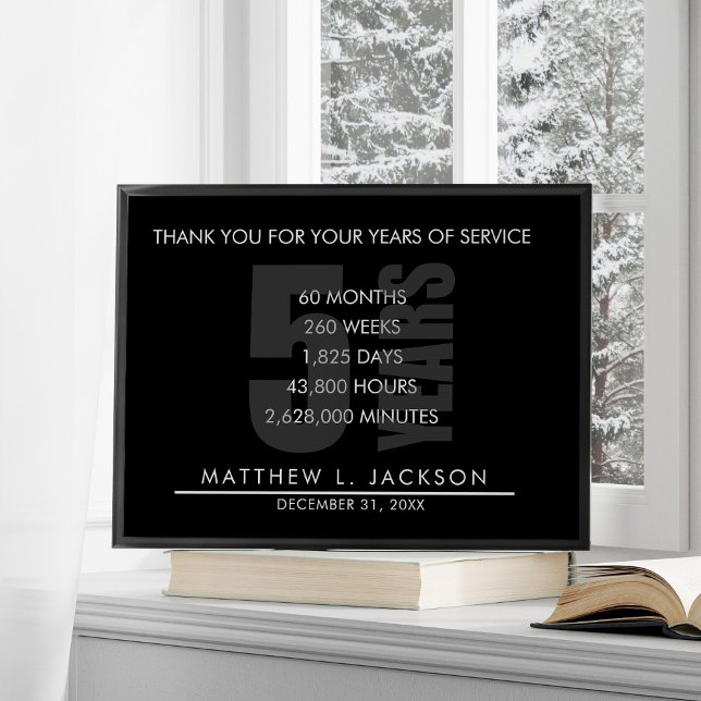 Póster 5 Years Retirement or Employee Appreciation Gift (Subido por el creador)