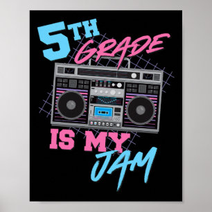 Póster 5to grado es mi pasión - Profesor de boombox vinta