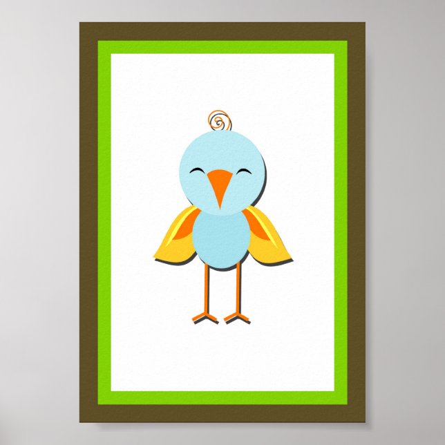 Póster 5X7 Bird Jung Animal Wall Art (Frente)