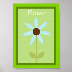 Póster 5X7 Flower Forest Friends Wall Art