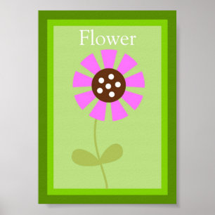 Póster 5X7 Flower Forest Friends Wall Art