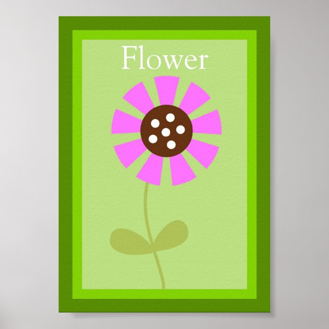 Póster 5X7 Flower Forest Friends Wall Art (Frente)