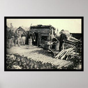 Póster 6º Campamento de Artillería N.Y. en la estación Br