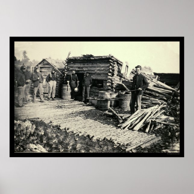 Póster 6º Campamento de Artillería N.Y. en la estación Br (Frente)