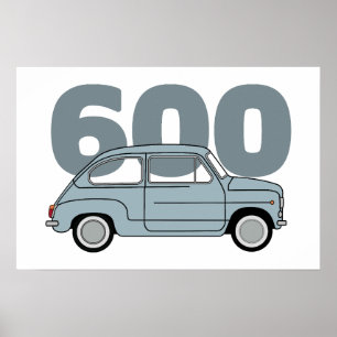 Póster 600 azul