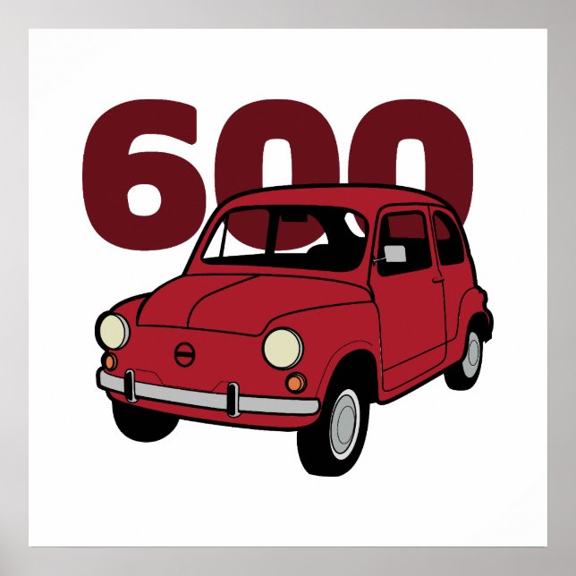 Póster 600 rojo v2 (Frente)