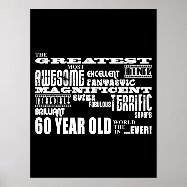 Póster 60.ª Fiesta de Cumpleaños Mayor De Sesenta Años (Frente)