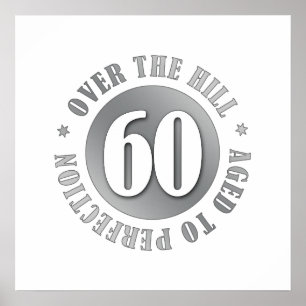 Póster 60.º Cumpleaños Sobre La Colina