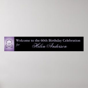 Póster 60.º Poster de pancartas Personalizado de la celeb