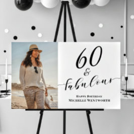 Póster 60 and Fabulous Sixtieth Birthday Photo Script