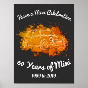 Póster 60 años de mini 1959 a 2019