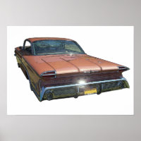 60 Poster de la vista trasera Oldsmobile