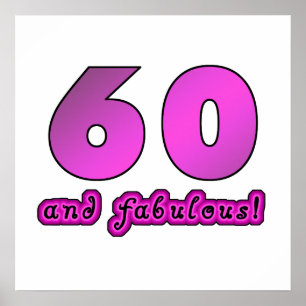Póster 60 Y Fabuloso Cumpleaños