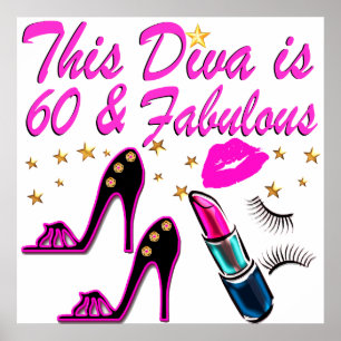 PÓSTER 60 Y FABULOUS DIVA