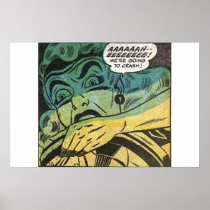 Póster 60s Horror vintage comics   old, classic and retro