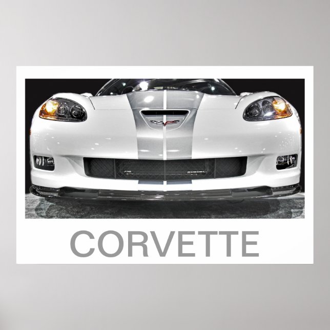 PÓSTER 60TH ANNIVERSARY CORVETTE (Frente)