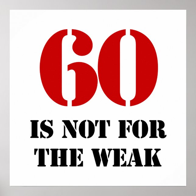 Póster 60th Birthday Gag Gift (Frente)