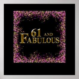 Póster 61 cumpleaños