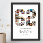 Póster 62.º Collage de fotos número 62 Personalizado<br><div class="desc">Celebrar el 62 cumpleaños con este poster de collage de fotos número 62 personalizado. Este regalo de personalizable también es perfecto para el aniversario de los bodas. Es una gran manera de mostrar preciosos recuerdos de tu vida de boda y casada. El poster presenta un collage de fotos que capturan...</div>