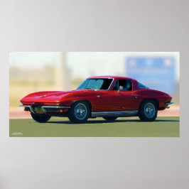 PÓSTER '63 POSTER CORVETTE