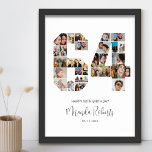 Póster 64.º Collage de fotos número 64 Personalizado<br><div class="desc">Celebrar el cumpleaños 64 con este poster de collage de fotos número 64 personalizado. Este regalo de personalizable también es perfecto para el aniversario de los bodas. Es una gran manera de mostrar preciosos recuerdos de tu vida de boda y casada. El poster presenta un collage de fotos que capturan...</div>