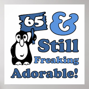 Póster 65º Cumpleaños Para Las Mujeres