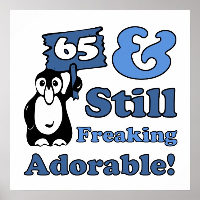 Póster 65º Cumpleaños Para Las Mujeres (Frente)