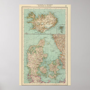 Póster 65 Dinamarca, Islandia
