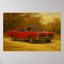 Póster "66" GTO Muscle Car
