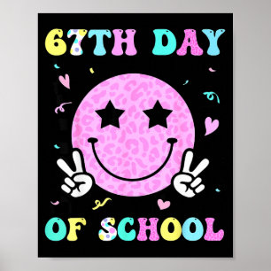 Póster 67º día de la sonrisa escolar Cara Seis Siete Meme