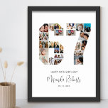 Póster 67.º Collage de fotos número 67 Personalizado<br><div class="desc">Celebra el cumpleaños 67 con este poster de collage de fotos número 67 personalizado. Este regalo de personalizable también es perfecto para el aniversario de los bodas. Es una gran manera de mostrar preciosos recuerdos de tu vida de boda y casada. El poster presenta un collage de fotos que capturan...</div>