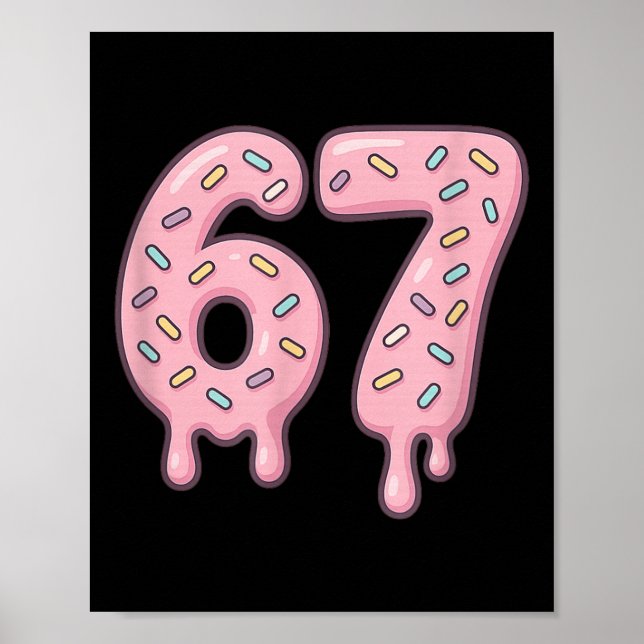 Póster 67 Alpha Slang Meme de Internet Aura Energía  (Frente)