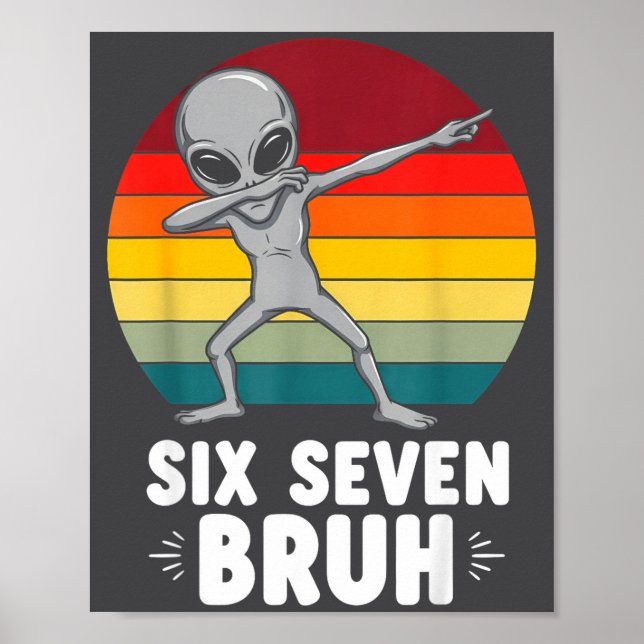 Póster 67 Animals Funny 67 Brainrot Youth Kids Alien 67  (Frente)