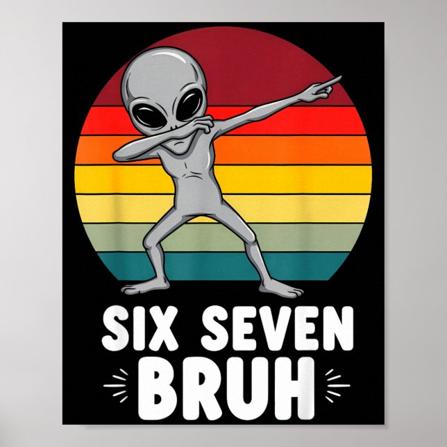 Póster 67 Animals Funny 67 Brainrot Youth Kids Alien 67  (Frente)