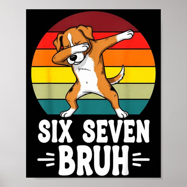 Póster 67 Animals Funny 67 Brainrot Youth Kids Dog 67  (Frente)