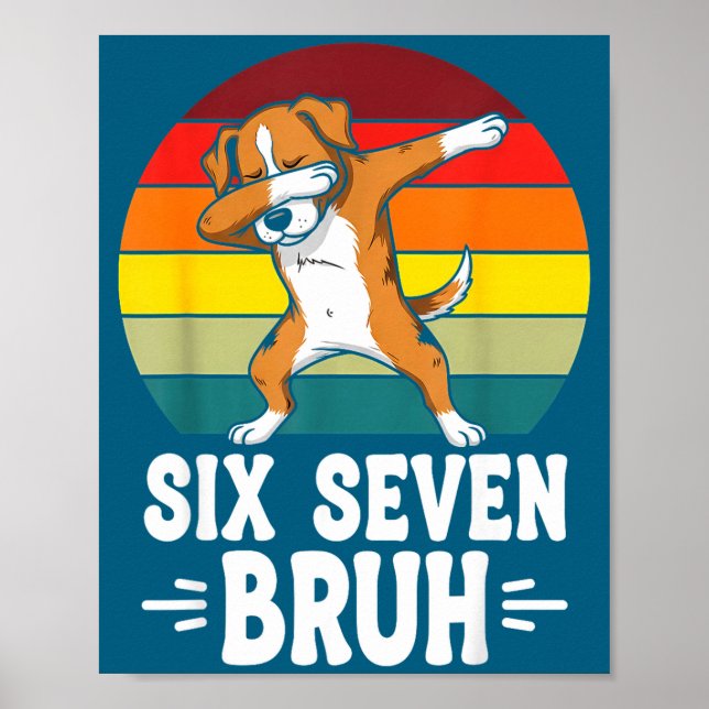 Póster 67 Animals Funny 67 Brainrot Youth Kids Dog 67  (Frente)