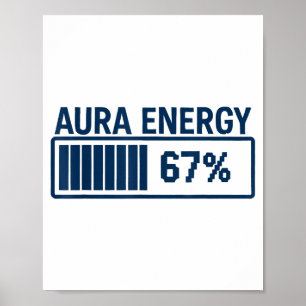 Póster 67 Aura a las Seis Siete Meme Divertido de la Gene