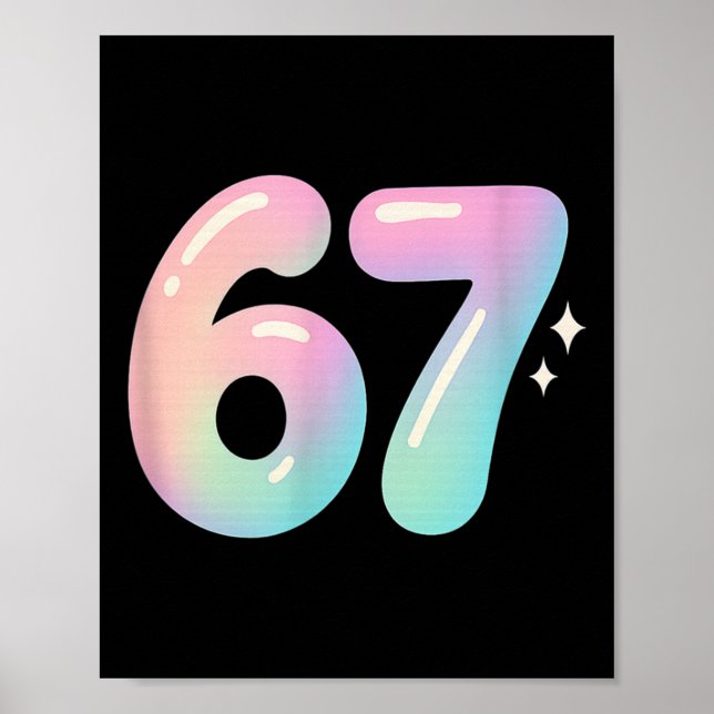 Póster 67 Aura Energy Alpha Slang Meme de Internet  (Frente)