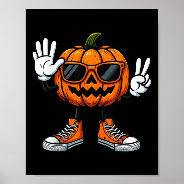 Póster 67 Calabaza de Halloween Divertida Brainrot Meme N (Frente)