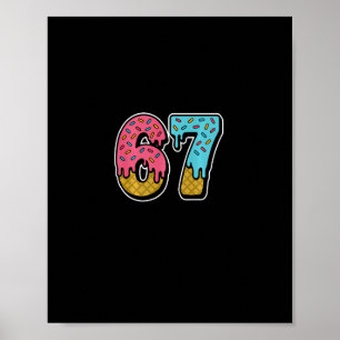 Póster 67 Camiseta Divertida de Hielo Goteante Meme Seis 