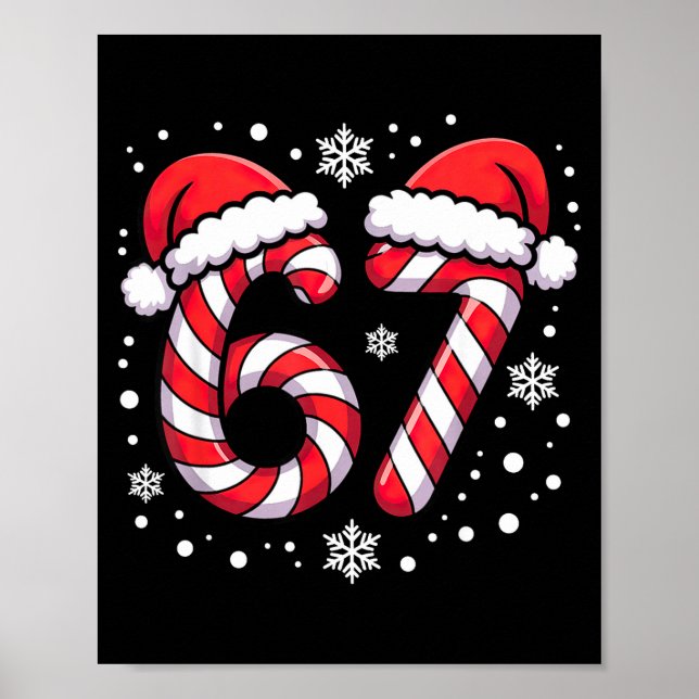 Póster 67 Candy Canes Santa  (Frente)