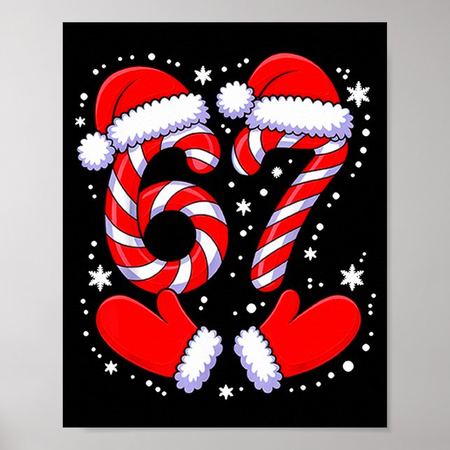 Póster 67 Candy Canes Santa  (Frente)