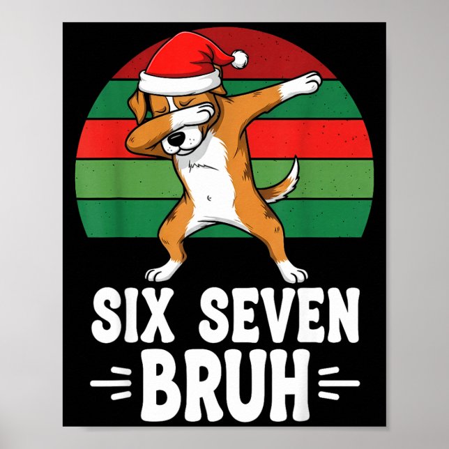 Póster 67 Christmas Funny 67 Brainrot Youth Kids Dog 67  (Frente)