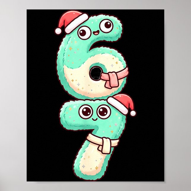 Póster 67 Christmas Kawaii Pastel Design  (Frente)