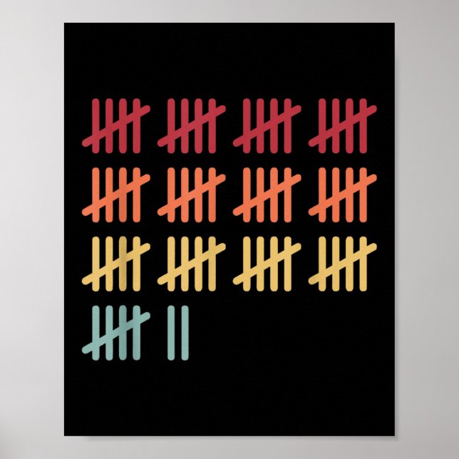 Póster 67 Conteo Profesor de Matemáticas Matemáticas 67 N (Frente)