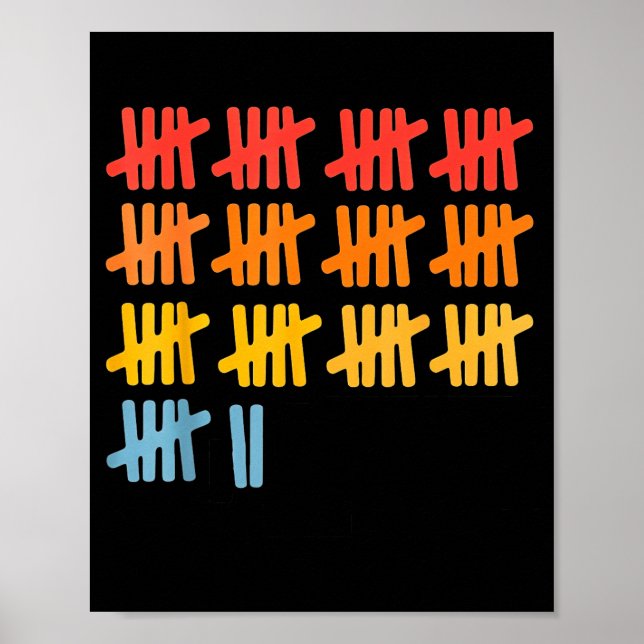 Póster 67 Counting Math Teacher Mathematics 67th Number  (Frente)