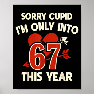 Póster 67 Cupido Meme de San Valentín, Gráfico Anti-San V