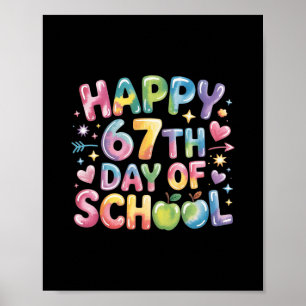 Póster 67 días de colegio divertido 67 meme profesor