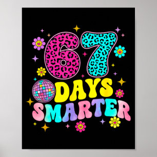 Póster 67 Días Más Inteligentes Escuela Divertida 67 Maes