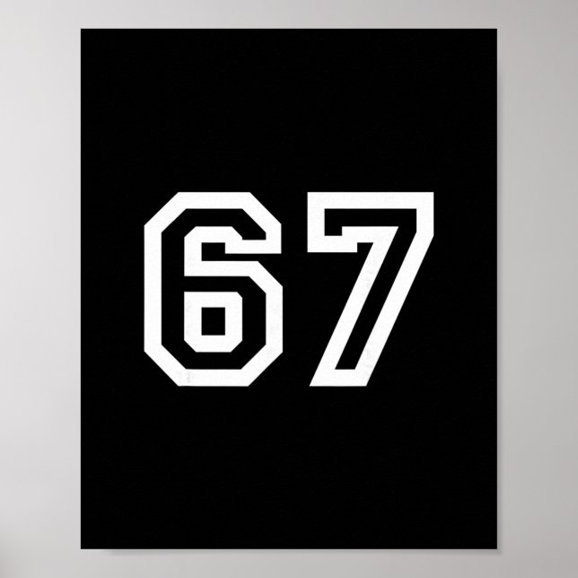 Póster 67 Diseño Minimalista  (Frente)